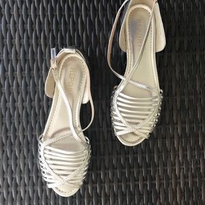 Silver sandals